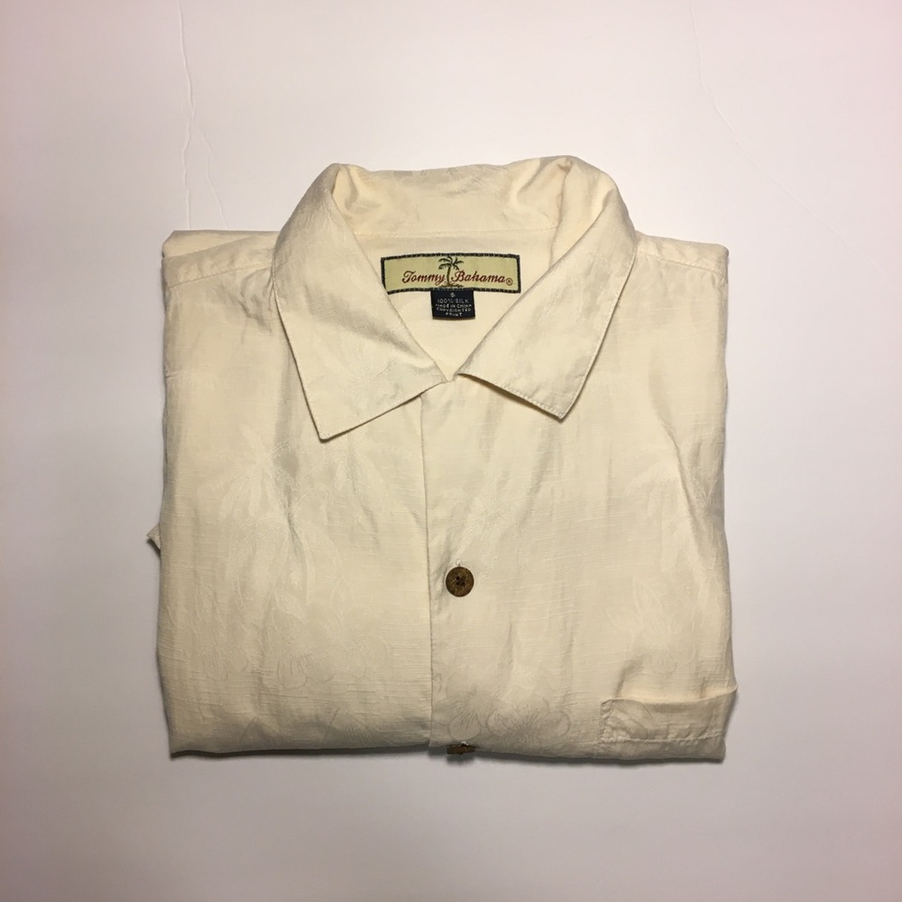 Tommy Bahama Small Cream Shirt